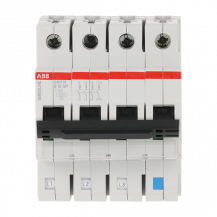 ABB S403M-B16NP Sicherungsautomat B-Char., 16 A, NP, 10 kA, 4P, steckbar geschützter Neutralleiter