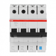 ABB S403M-D63NP Sicherungsautomat D-Char., 63 A, NP, 10 kA, 4P, steckbar geschützter Neutralleiter