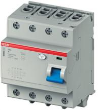 ABB F404A S-63/0.3 Fehlerstromschutzschalter 63 A, 0.3 mA, 400 V AC, 50Hz, 4P, steckbar, selektiv