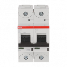 ABB S802S-C50 Hochleist.-Sicherungsautomat, 50A, C, 400 V AC=Icu 50kA, 690 V AC=Icu6kA, 2P