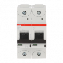 ABB S802S-D50 Hochleist.-Sicherungsautomat, 50A, D, 400 V AC=Icu 50kA, 690 V AC=Icu6kA, 2P