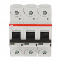 ABB S803S-D16 Hochleist.-Sicherungsautomat, 16A, D, 400 V AC=Icu 50kA, 690 V AC=Icu6kA, 3P