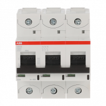 ABB S803S-KM40 Hochleistungs-Sicherungsautomat nur magnetische Auslösung, 3P 40A, Icu=50 kA,