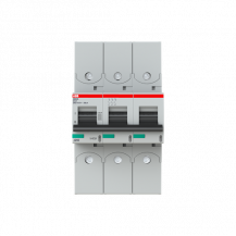 ABB S803S-C63-R Hochlei.-Sicherungsautomat, 63A, C, 400 V AC=Icu 50kA, 690 V AC=Icu6kA, 3P, Ringkabelschuhanschluss