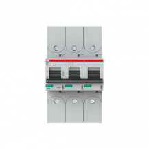 ABB S803S-K63-R Hochlei.-Sicherungsautomat, 63A, K, 400 V AC=Icu 50kA, 690 V AC=Icu6kA, 3P, Ringkabelschuhanschluss