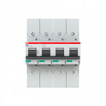 ABB S804S-UCB80-R Hochlei.-Sicherungsautom., 80A, K, 750VDC=Icu 50kA, 4P, Ringkabelschuhanschluss