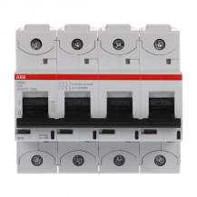ABB S804C-C40 Hochleist.-Sicherungsautomat, 40A, C, 415 V AC=Icu 25kA, 4P
