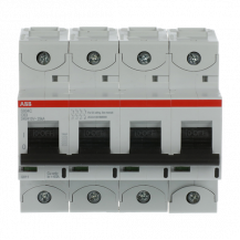 ABB S804C-C63 Hochleist.-Sicherungsautomat, 63A, C, 415 V AC=Icu 25kA, 4P