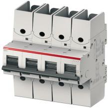 ABB S804S-B8-R Hochleist.-Sicherungsautomat 8A, B, 415 V AC=Icu 50kA, 4P Ringkabelschuhanschluss
