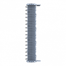 ABB ZLS905E32-3LN SMISSLINE TP Starterpaket 32 PLE, bestückt mit Schienen L1, L2, L3, N, inklusive Sockelendstücken