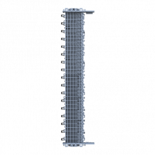 ABB ZLS905E34-3LN SMISSLINE TP Starterpaket 34 PLE, bestückt mit Schienen L1, L2, L3, N, inklusive Sockelendstücken