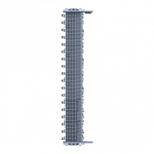 ABB ZLS905E36-3L SMISSLINE TP Starterpaket 36 PLE, bestückt mit Schienen L1, L2, L3, inklusive Sockelendstücken