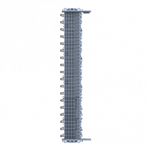 ABB ZLS905E36-3LN SMISSLINE TP Starterpaket 36 PLE, bestückt mit Schienen L1, L2, L3, N, inklusive Sockelendstücken