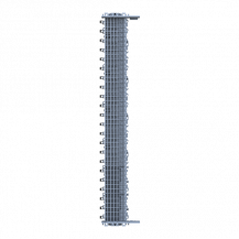 ABB ZLS905E44-3L SMISSLINE TP Starterpaket 44 PLE, bestückt mit Schienen L1, L2, L3, inklusive Sockelendstücken