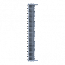 ABB ZLS905E44-3LN SMISSLINE TP Starterpaket 44 PLE, bestückt mit Schienen L1, L2, L3, N, inklusive Sockelendstücken