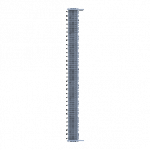 ABB ZLS905E64-3LN SMISSLINE TP Starterpaket 64 PLE, bestückt mit Schienen L1, L2, L3, N, inklusive Sockelendstücken