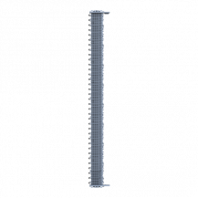 ABB ZLS905E70-3L SMISSLINE TP Starterpaket 70 PLE, bestückt mit Schienen L1, L2, L3, inklusive Sockelendstücken