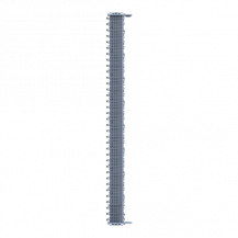 ABB ZLS905E70-3LN SMISSLINE TP Starterpaket 70 PLE, bestückt mit Schienen L1, L2, L3, N, inklusive Sockelendstücken