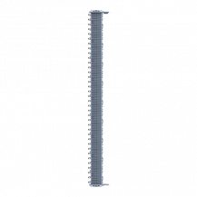 ABB ZLS905E72-3LN SMISSLINE TP Starterpaket 72 PLE, bestückt mit Schienen L1, L2, L3, N, inklusive Sockelendstücken