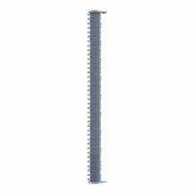ABB ZLS905E76-3LN SMISSLINE TP Starterpaket 76 PLE, bestückt mit Schienen L1, L2, L3, N, inklusive Sockelendstücken