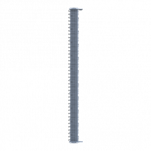 ABB ZLS905E80-3LN SMISSLINE TP Starterpaket 80 PLE, bestückt mit Schienen L1, L2, L3, N, inklusive Sockelendstücken