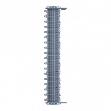 ABB ZLS905E36-3LLALB SMISSLINE TP Starterpaket 36 PLE, bestückt mit Schienen L1, L2, L3, sowie LA und LB, inkl. Sockelendstücken