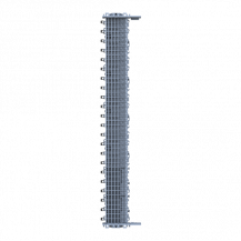 ABB ZLS905E44-3LLALB SMISSLINE TP Starterpaket 44 PLE, bestückt mit Schienen L1, L2, L3, sowie LA und LB, inkl. Sockelendstücken