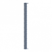ABB ZLS905E80-3LLALB SMISSLINE TP Starterpaket 80 PLE, bestückt mit Schienen L1, L2, L3, sowie LA und LB, inkl. Sockelendstücken