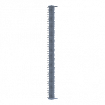 ABB ZLS905E80-3LNLALB SMISSLINE TP Starterpaket 80 PLE, bestückt mit Schienen L1, L2, L3, N, sowie LA und LB, inkl. Sockelendstücken