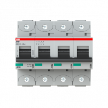 ABB S804S-C1.6 Hochleistungs-Sicherungsautomat 1.6A, C, 400 V AC=Icu 50kA, 690 V AC=Icu6kA, 4P