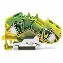 WAGO Schutzleiterklemme 783-607 16 mm² grün-gelb – CAGE CLAMP® PE-Klemme für Hutschiene