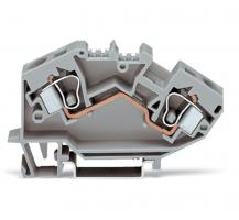 WAGO 784-601 Durchgangsklemme 2-Leiter 10 mm² grau