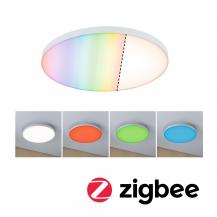 Paulmann 79897 LED Panel Smart Home Zigbee Velora rund 400mm Regenbogen/ Weiß dimmbar