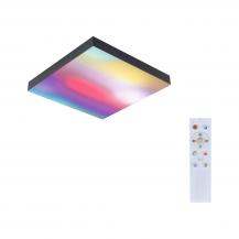 Paulmann 79907 LED Panel Velora Rainbow dynamic Regenbogen/ Weiß eckig 295x295mm kaltweiß Schwarz dimmbar