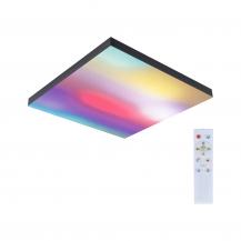Paulmann 79908 LED Panel Velora Rainbow dynamic Regenbogen/ Weiß eckig 450x450mm kaltweiß Schwarz dimmbar