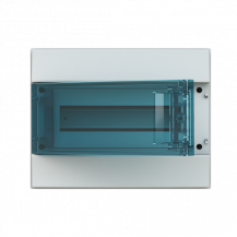 ABB STRIEBEL & JOHN M65W112TN2 Stromkreisverteiler, Aufputz, 1x12 Platzeinheiten Schutzklasse II, Schutzart IP65, IK 09