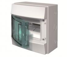 ABB STRIEBEL & JOHN M65W108TN1 Stromkreisverteiler, Aufputz, 1x08 Platzeinheiten Schutzklasse II, Schutzart IP65, IK 09