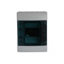 ABB STRIEBEL & JOHN M65W104TN1 Stromkreisverteiler, Aufputz, 1x04 Platzeinheiten Schutzklasse II, Schutzart IP65, IK 09