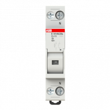 ABB E 91HN/20S Sicherungshalter, 1+N Pol, 20A für Sicherungseinsatz 8,5 x 31,5mm mit Sicherungsüberwachungsanzeige