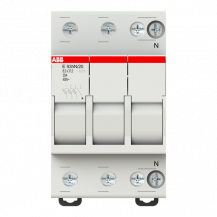 ABB E 93HN/20 Sicherungshalter, 3+N Pol, 20A für Sicherungseinsatz 8,5 x 31,5mm