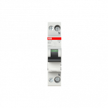 ABB SN201 M-B20 Sicherungsautomat B-Char., 10 kA, 20 A, 1P+N Neutralleiter rechts