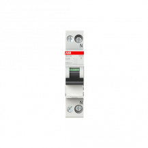 ABB SN201 M-C25 Sicherungsautomat C-Char., 10 kA, 25 A, 1P+N Neutralleiter rechts