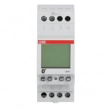ABB DW1 Wochenzeitschaltuhr 1 Kanal Bluetooth Programmierung per App Bis 500 W LED-Last