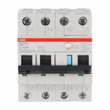 ABB DS203NC C16 APR30 FI/LS-Schalter 6kA, 3P+N, Typ A, C 16, 30mA, kurzzeitv. 6kA IEC/EN 61009, 10kA IEC/EN 60947-2