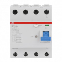 ABB F204 B S-63/0.5 FI-Schutzschalter Typ B 4P, 63A, 500mA, selektiv, 5kA, 4TE