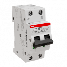 ABB DS201 C10 APR30 FI/LS-Schalter 6kA, 1P+N, Typ A, C 10, 30mA, kurzzeitverzögert