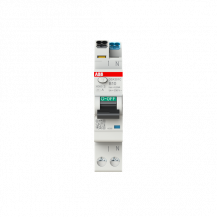 ABB DSX301C B10 A30 FI/LS-Schalter, 1 TE 6kA, 1P+N, Typ A, B10, 30mA FlexLine Push-in Technologie
