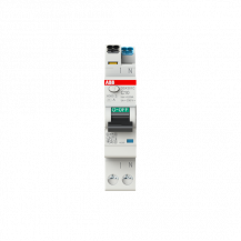 ABB DSX301C C10 A30 FI/LS-Schalter, 1 TE 6kA, 1P+N, Typ A, C10, 30mA FlexLine Push-in Technologie