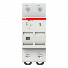 ABB E 91N/32s Sicherungs-Trennschalter, 1+N Pol, 32A für Sicherungseinsatz 10,3 x 38mm AC-22B mit Sicherungsüberwachungsanzeige