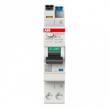 ABB DSX301C B13 F30 FI/LS-Schalter Typ F mischfrequenzsensitiv 30 mA, 6 kA, 1P+N, B-Char., 13 A FlexLine Push-in Technologie 1 Teilungseinheit